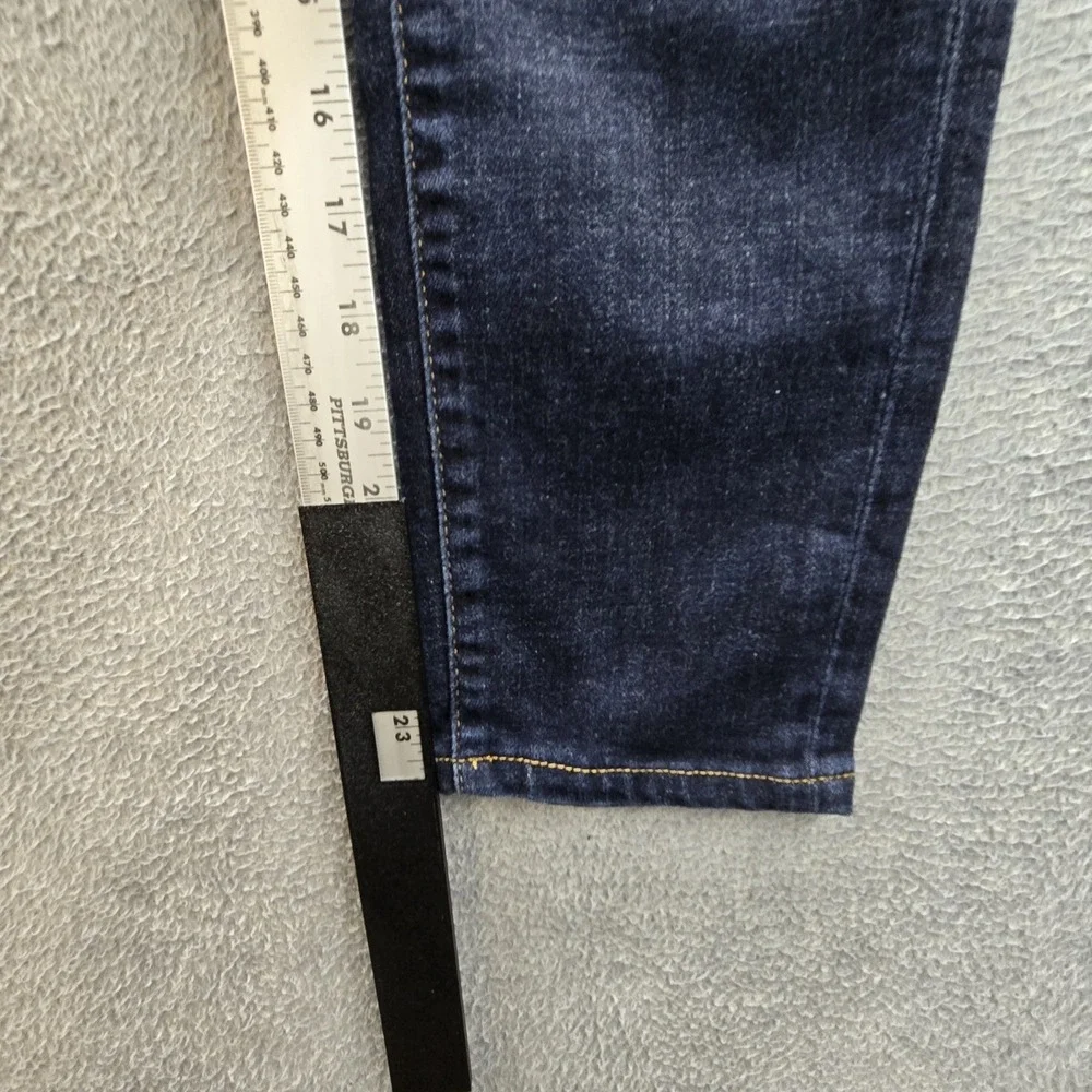 Lucky Brand Men Jeans 30X30 Dark Blue Denim 411 Athletic Taper Coolmax 23